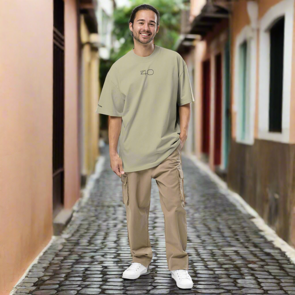 Oversized faded Beta40 t-shirt