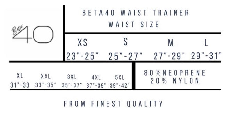 Beta40 Waist Trainer + Sweat Gel Bundle